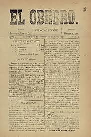 Primera noticia de "El Obrero" sobre la Internacional