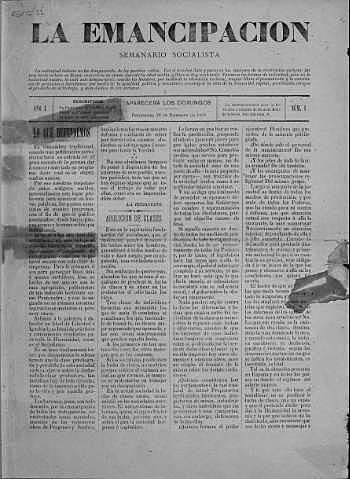 Cierre de "La Emancipación", principal medio marxista