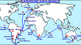 Timeline: El viaje de Beagle (1831-1836)