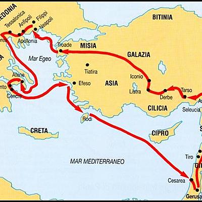 Timeline: Secondo viaggio di San Paolo (50-53 DC)