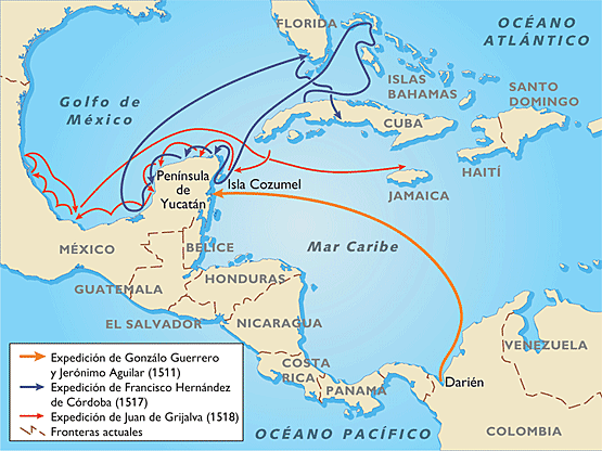Expedición española a México.