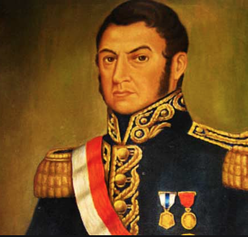 Jose de San Martin frees Peru from Spain