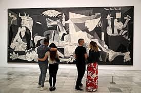 Artist Pablo Picasso introduces Cubism