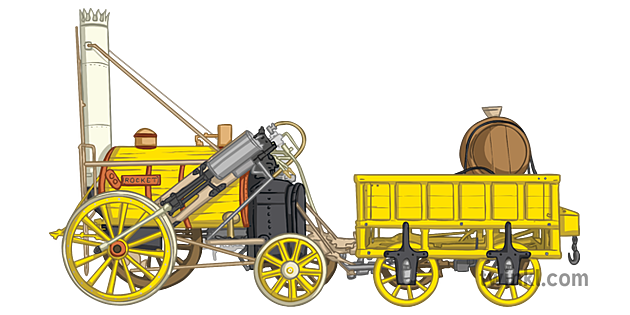 Stephenson's steam locomotive