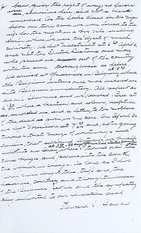 Edward Saying Goodbye