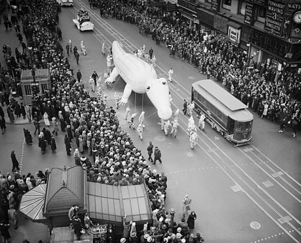 the first thanksgiving parade.