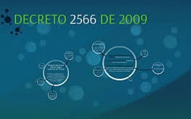 Decreto 2566 de 2009