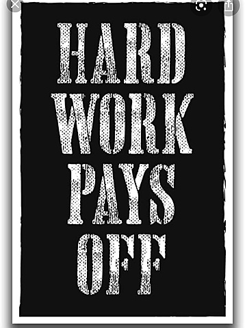Hard work passes off
