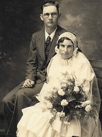Curtis Peacock and Mary Donner Marry.