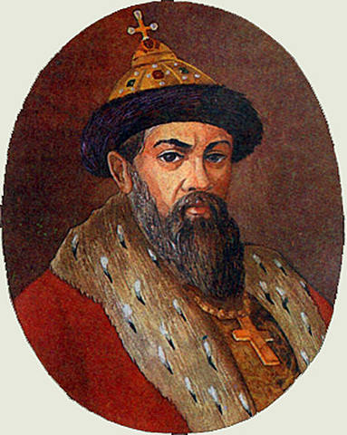 Vladimir Monomakh at the throne