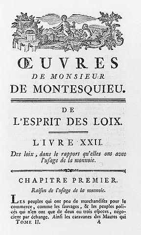 Publicación El espíritu de las leyes - Montesquieu