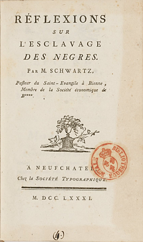 Publicación Réflexions sur l'esclavage des Nègres - Condorcet