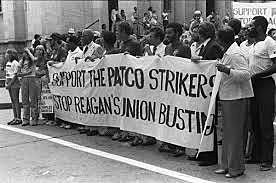 Reagan and air-traffic controllers strike