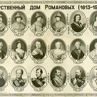 Timeline: Династия Романовых: генеалогическое древо с годами правления