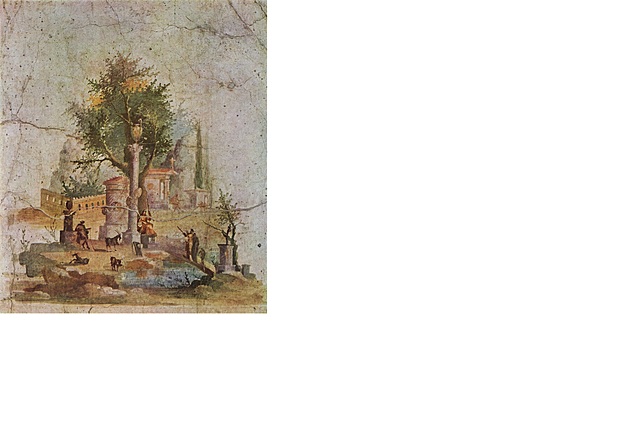 Paisaje Pintado en la Villa de Boscotrecase