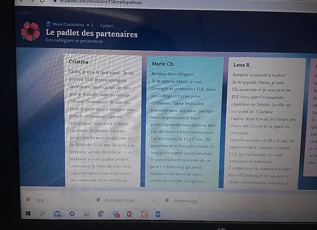 Les collègues se présentent