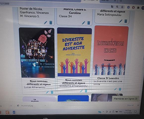 Activités collectives : Nos posters