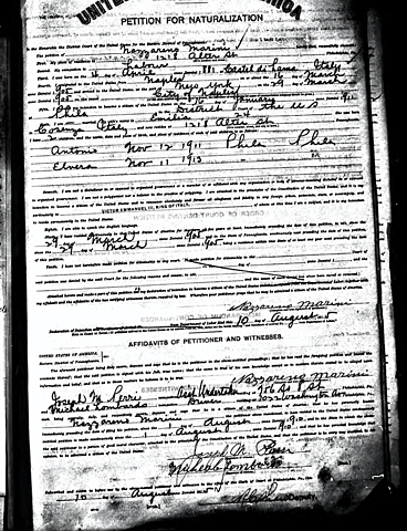 Father Nazzareno Naturalized