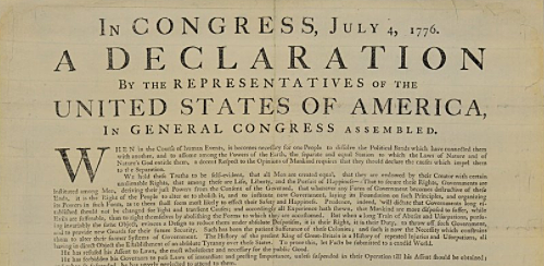 La Declaración De La Independencia Estados Unidos