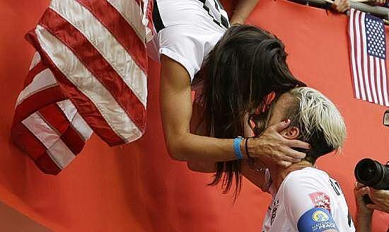 Beijo comemoração Copa do Mundo Feminina