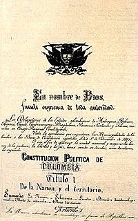 la Constitución de 1886