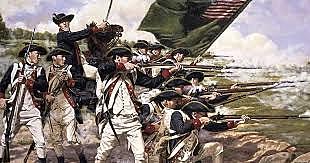 Arrives outside of boston with troops