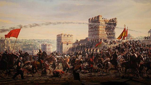 Constantinople falls to the Ottoman Turks, marking the end of the Byzantine Empire