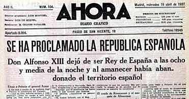 Alfonso XIII se va de España