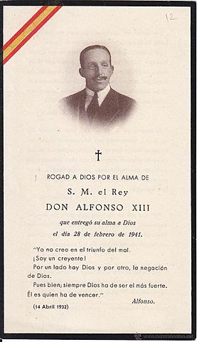 Muere Alfonso XIII