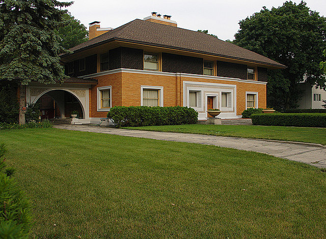 Casa William H. Winslow de Frank Lloyd Wright.