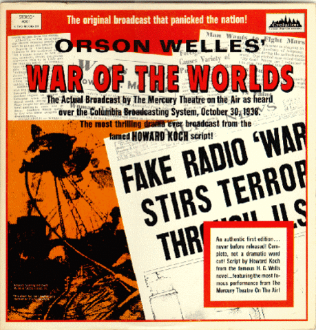 War of the Worlds Radio Broadcast by Orson Welles