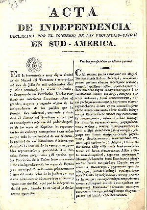 Declaración de Independencia de la República Argentina