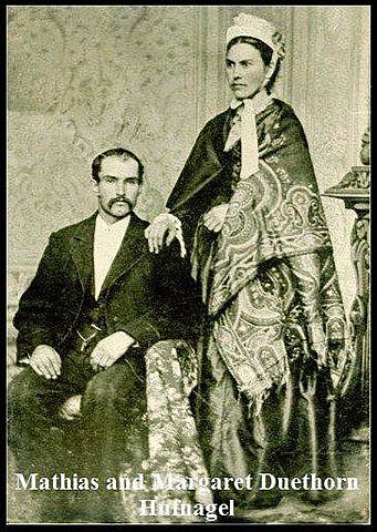 Mathias Hufnagel and Margaret Duethorn marry in Swormville, New York.