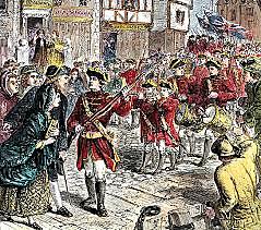 1,000's of Redcoats in Boston