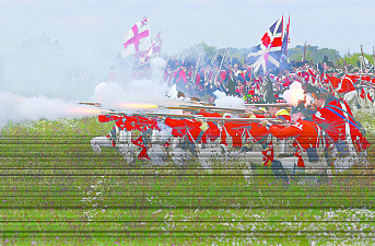 American and British Battle of Saratoga