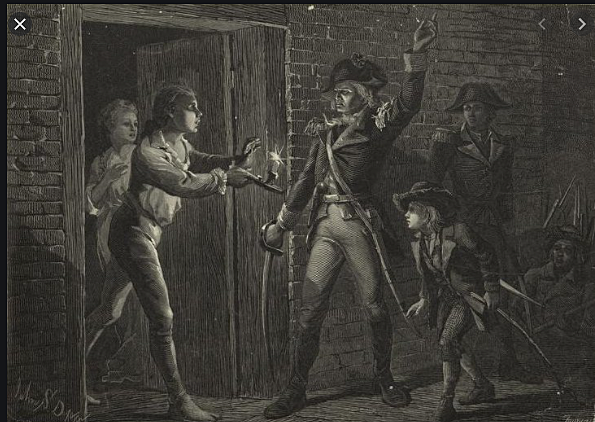 Capture of fort Ticonderoga