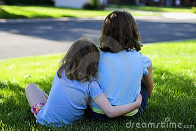 my little sister was born