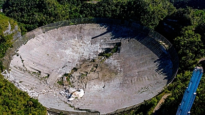 The damage and collapse of Arecibo Telescope