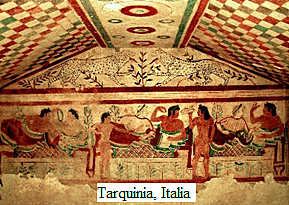 Fresco de la tumba de los leopardos