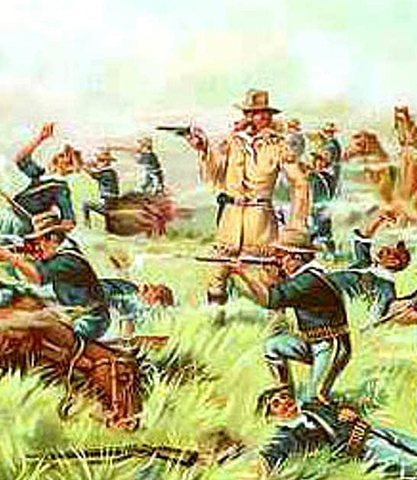 The battle of Little Bighorn