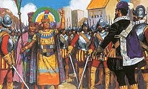 The Inca fall under Pizarro