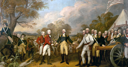 American and British Battle of Saratoga
