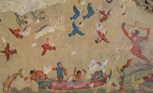 Escena de caza y pesca