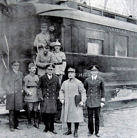 Germany signs the Armistice at Camplegne