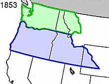 Oregon Territory Divided Between British and U.S.