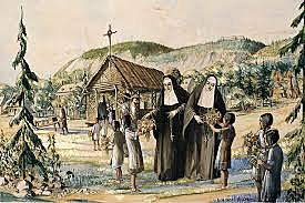 arrivée des Ursulines et des Augustines