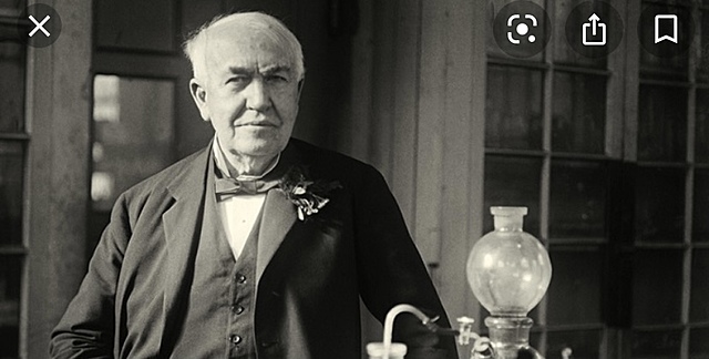 Edison inventa a lampada eléctrica