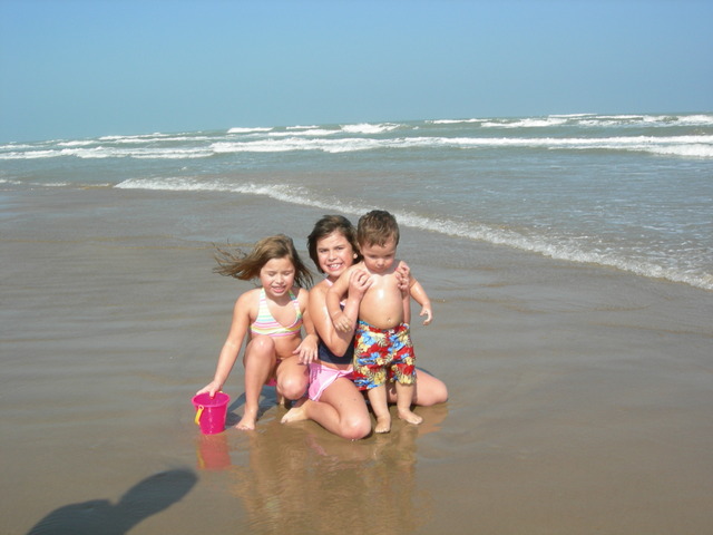 Coltens first trip to the Ocean