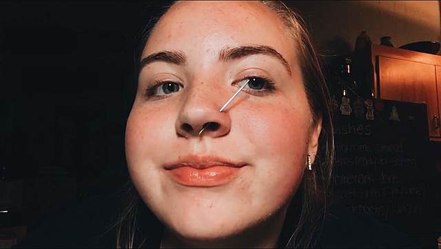 Piercing my Nose- Brave