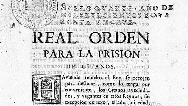 30 julio de 1749 La persecusió dels gitanos